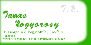 tamas mogyorosy business card